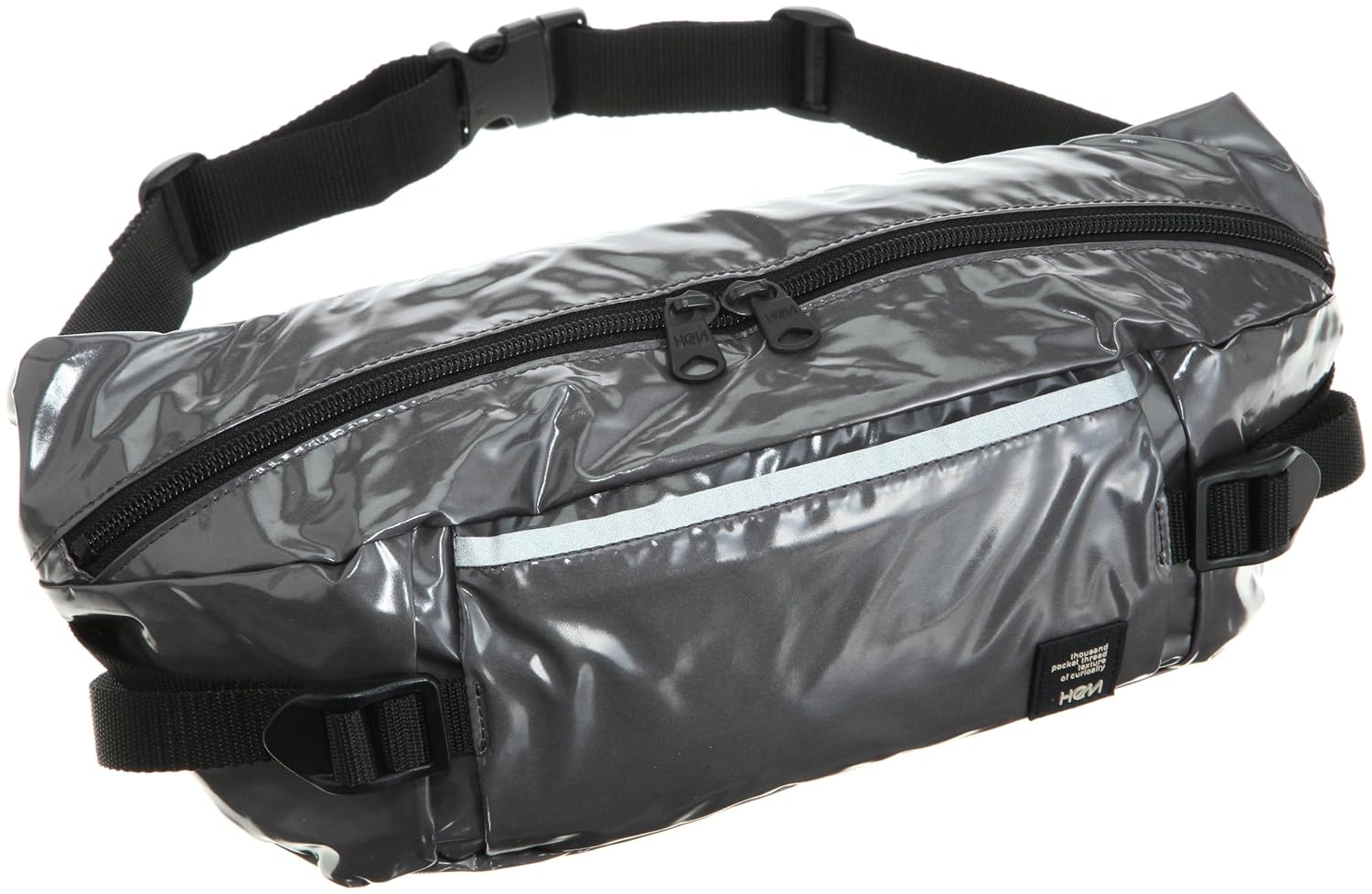 [ 包边 ] hem pu 涂层,腰包单肩斜挎包 charcoal